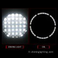 7 pouces 180W DRL LED FOG LUMIÈRES ROND OFFRAD DRIGING LUMIÈRE POUR TRUCH SUV 4 roues motrices